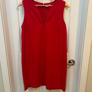 GAP Vibrant Red shift dress with pockets